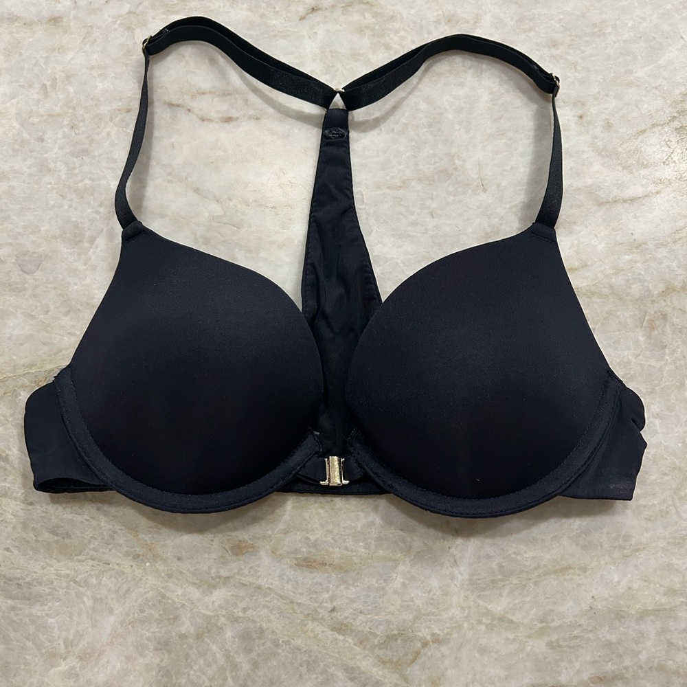 Black Push Up Bra with Gold Accents!!